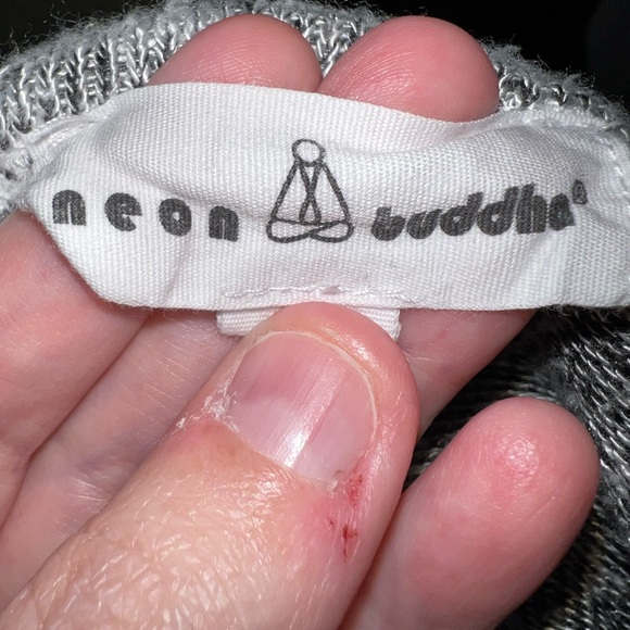 Neon Buddha Jewelled Button Scoop Neck Sweater - Picture 6 of 9